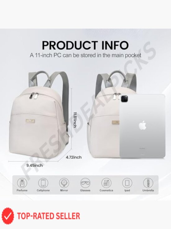 Mini Nylon Backpack Lightweight Waterproof Compact Travel Daypack Shoulder Bag